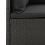 Garden set with cushions 4 pieces black synthetic rattan by vidaXL, Garden sets - Ref: Foro24-319598, Price: 325,90 €, Discou...