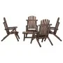 Gartenmöbel-Set 5-teilig aus massivem Tannenholz von vidaXL, Gartensets - Ref: Foro24-3185520, Preis: 576,09 €, Rabatt: %