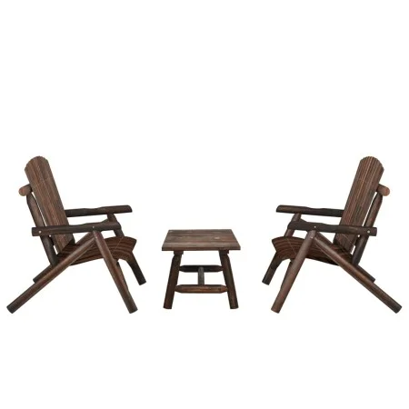 3-teiliges Gartenmöbel-Set aus massivem Tannenholz von vidaXL, Gartensets - Ref: Foro24-3185516, Preis: 352,16 €, Rabatt: %