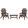 Gartenmöbel-Set 3-teilig aus massivem Tannenholz von vidaXL, Gartensets - Ref: Foro24-3185522, Preis: 308,50 €, Rabatt: %