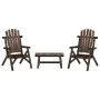 Juego de muebles de jardín 3 piezas madera maciza de abeto de vidaXL, Conjuntos de jardín - Ref: Foro24-3185522, Precio: 320,...