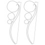 Ball-shaped light strip 2 pcs warm white 111.5x35x4.5cm by vidaXL, Christmas lights - Ref: Foro24-343319, Price: 57,46 €, Dis...