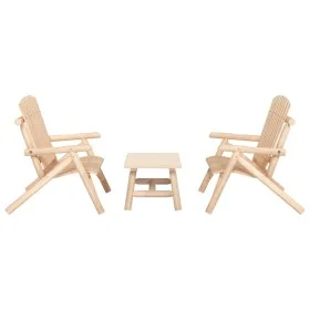 Gartenmöbel-Set 3-teilig aus massivem Tannenholz von vidaXL, Gartensets - Ref: Foro24-3185515, Preis: 398,62 €, Rabatt: %