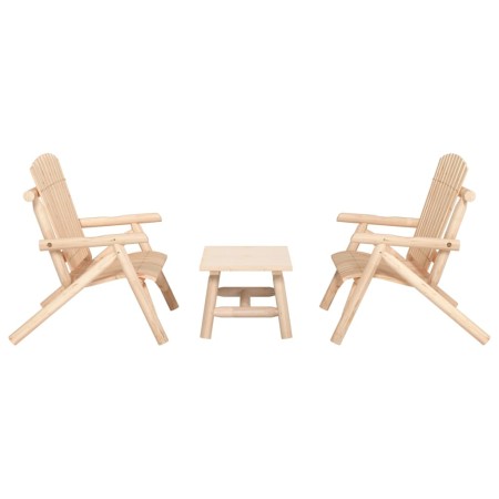 Gartenmöbel-Set 3-teilig aus massivem Tannenholz von vidaXL, Gartensets - Ref: Foro24-3185515, Preis: 376,56 €, Rabatt: %