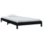 Cama apilable de madera pino maciza negro 100x200 cm de vidaXL, Camas y somieres - Ref: Foro24-820391, Precio: 129,45 €, Desc...