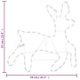 Christmas reindeer figure with 72 warm white LEDs 57x55x4.5 cm by vidaXL, Christmas lights - Ref: Foro24-343296, Price: 28,60...