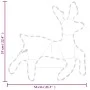 Christmas reindeer figure with 72 warm white LEDs 57x55x4.5 cm by vidaXL, Christmas lights - Ref: Foro24-343296, Price: 28,17...