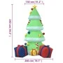 Árbol de Navidad hinchable con LED 240 cm de vidaXL, Luces de Navidad - Ref: Foro24-345292, Precio: 62,61 €, Descuento: %