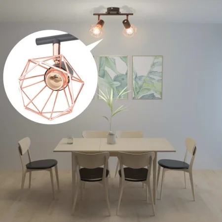 Ceiling lamp with 2 8 W filament LED bulbs by vidaXL, ceiling lights - Ref: Foro24-244394, Price: 34,73 €, Discount: %