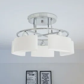 Ceiling lamp with elliptical glass shade, 5 E14 200W bulbs. by vidaXL, ceiling lights - Ref: Foro24-50494, Price: 78,05 €, Di...
