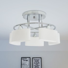 Deckenleuchte mit Glasellipsenschirm 5 Glühbirnen E14 200 W von vidaXL, Deckenleuchten - Ref: Foro24-50494, Preis: 73,76 €, R...