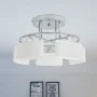 Ceiling lamp with elliptical glass shade, 5 E14 200W bulbs. by vidaXL, ceiling lights - Ref: Foro24-50494, Price: 78,05 €, Di...