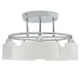 Ceiling lamp with elliptical glass shade, 5 E14 200W bulbs. by vidaXL, ceiling lights - Ref: Foro24-50494, Price: 78,05 €, Di...
