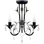Chandelier, Art Nouveau style black candelabra, 3 x E14 by vidaXL, chandeliers - Ref: Foro24-241385, Price: 58,06 €, Discount: %