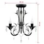 Chandelier, Art Nouveau style black candelabra, 3 x E14 by vidaXL, chandeliers - Ref: Foro24-241385, Price: 60,62 €, Discount: %