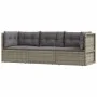 3-piece garden furniture set and gray synthetic rattan cushions by vidaXL, Garden sets - Ref: Foro24-319609, Price: 228,05 €,...