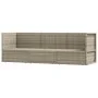 3-piece garden furniture set and gray synthetic rattan cushions by vidaXL, Garden sets - Ref: Foro24-319609, Price: 228,05 €,...