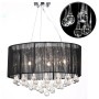 Lámpara colgante con 85 cristales negros by vidaXL, chandeliers - Ref: Foro24-60344, Price: 122,89 €, Discount: %