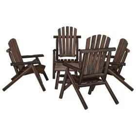 Garden furniture set 5 pieces solid fir wood by vidaXL, Garden sets - Ref: Foro24-3185518, Price: 603,62 €, Discount: %