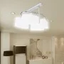 Ellipse glass shade ceiling lamp with 4 E14 bulbs by vidaXL, ceiling lights - Ref: Foro24-240988, Price: 57,49 €, Discount: %