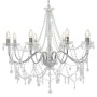 Kronleuchter mit silbernen Perlen, 8 E14-Glühbirnen von vidaXL, Kronleuchter - Ref: Foro24-281606, Preis: 151,23 €, Rabatt: %