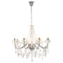 Chandelier with silver beads 8 E14 bulbs by vidaXL, chandeliers - Ref: Foro24-281606, Price: 151,23 €, Discount: %