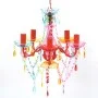 Luz de Cristal 5 Bombillas Multicolor de vidaXL, Lámparas de araña - Ref: Foro24-240311, Precio: 61,27 €, Descuento: %
