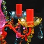 Crystal Light 5 Multicolor Bulbs by vidaXL, chandeliers - Ref: Foro24-240311, Price: 61,59 €, Discount: %