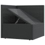 3-teiliges Gartenmöbel-Set und Kissen aus synthetischem Rattan schwarz von vidaXL, Gartensets - Ref: Foro24-319596, Preis: 25...