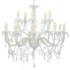Kronleuchter mit 2 Schichten weiß 15 Glühbirnen x E14 von vidaXL, Kronleuchter - Ref: Foro24-281612, Preis: 196,08 €, Rabatt: %