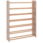 Mueble zapatero de madera contrachapada marrón 90x24x117 cm