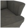 Schaukelstuhl mit Beinen aus dunkelgrauem Samt und Gummiholz von vidaXL, Schaukelstühle - Ref: Foro24-329364, Preis: 217,39 €...