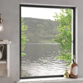 Charcoal gray window screen 100x120 cm by vidaXL, Mosquito nets for windows - Ref: Foro24-153840, Price: 30,06 €, Discount: %