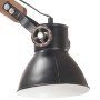 Lámpara de pared redonda estilo industrial negra E27