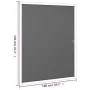 Charcoal gray window screen 100x120 cm by vidaXL, Mosquito nets for windows - Ref: Foro24-153840, Price: 30,06 €, Discount: %