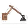 Lámpara de pared redonda estilo industrial negra E27 de vidaXL, Apliques de pared - Ref: Foro24-320577, Precio: 55,43 €, Desc...