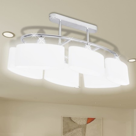 Deckenleuchte mit sechs ellipsoidförmigen Glaskolben, E14 von vidaXL, Deckenleuchten - Ref: Foro24-240989, Preis: 77,13 €, Ra...
