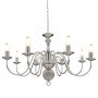 Silberner Kronleuchter mit 8 E14-Glühbirnen von vidaXL, Kronleuchter - Ref: Foro24-281618, Preis: 134,00 €, Rabatt: %