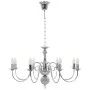 Silberner Kronleuchter mit 8 E14-Glühbirnen von vidaXL, Kronleuchter - Ref: Foro24-281618, Preis: 151,01 €, Rabatt: %