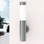 2 Outdoor wall lights, wall lamps, stainless steel by vidaXL, Wall sconces - Ref: Foro24-160163, Price: 41,35 €, Discount: %