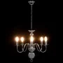 Silver chandelier with 5 E14 bulbs by vidaXL, chandeliers - Ref: Foro24-281616, Price: 78,82 €, Discount: %