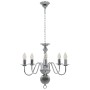 Silberner Kronleuchter mit 5 E14-Glühbirnen von vidaXL, Kronleuchter - Ref: Foro24-281616, Preis: 76,58 €, Rabatt: %