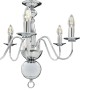 Silberner Kronleuchter mit 5 E14-Glühbirnen von vidaXL, Kronleuchter - Ref: Foro24-281616, Preis: 76,58 €, Rabatt: %