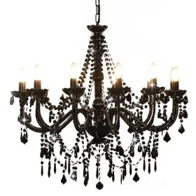 Black Beaded Chandelier 12 E14 Bulbs by vidaXL, chandeliers - Ref: Foro24-281609, Price: 189,11 €, Discount: %