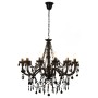 Black Beaded Chandelier 12 E14 Bulbs by vidaXL, chandeliers - Ref: Foro24-281609, Price: 181,72 €, Discount: %