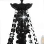 Lámpara de araña con cuentas negro 12 bombillas E14 de vidaXL, Lámparas de araña - Ref: Foro24-281609, Precio: 188,97 €, Desc...
