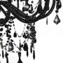 Black Beaded Chandelier 12 E14 Bulbs by vidaXL, chandeliers - Ref: Foro24-281609, Price: 181,72 €, Discount: %