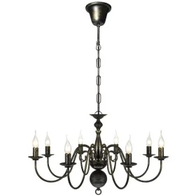 Antiker Kronleuchter aus schwarzem Metall mit 8 E14-Glühbirnen von vidaXL, Kronleuchter - Ref: Foro24-241384, Preis: 100,99 €...