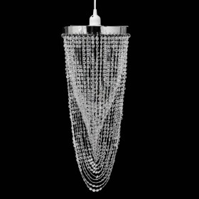 Lámpara colgante elegante con cristales, 22 x 58 cm de vidaXL, Lámparas de araña - Ref: Foro24-241120, Precio: 28,86 €, Descu...