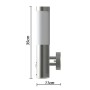 2 Außenwandleuchten mit Bewegungsmelder, 11 x 35 cm von vidaXL, Wandleuchten - Ref: Foro24-160164, Preis: 50,83 €, Rabatt: %